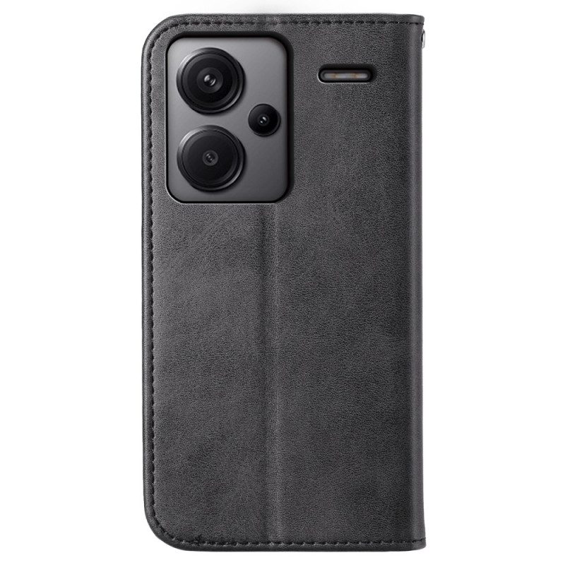 Folio-hoesje Xiaomi Redmi Note 13 Pro Plus 5g Telefoonhoesje Diamantontwerp Met Riem