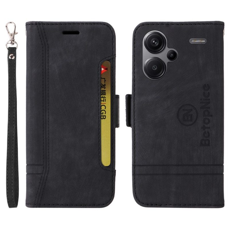 Leren Hoesje Voor Xiaomi Redmi Note 13 Pro Plus 5g Betopnice