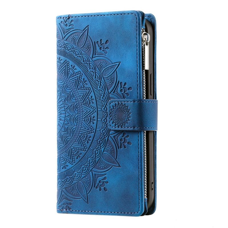 Leren Hoesje Voor Xiaomi Redmi Note 13 Pro Plus 5g Portemonnee Met Mandala-band