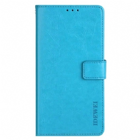 Leren Hoesje Xiaomi Redmi Note 13 Pro Plus 5g Idewei Ledereffect Bescherming Hoesje