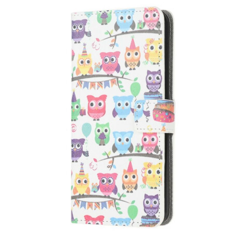 Flip Case voor Samsung Galaxy S20 FE Meerdere Uilen