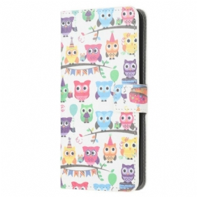 Flip Case voor Samsung Galaxy S20 FE Meerdere Uilen