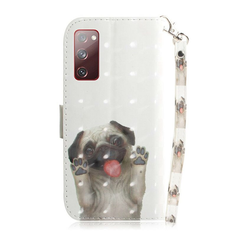 Flip Case voor Samsung Galaxy S20 FE Met Ketting Hou Van Mijn Hondenriem