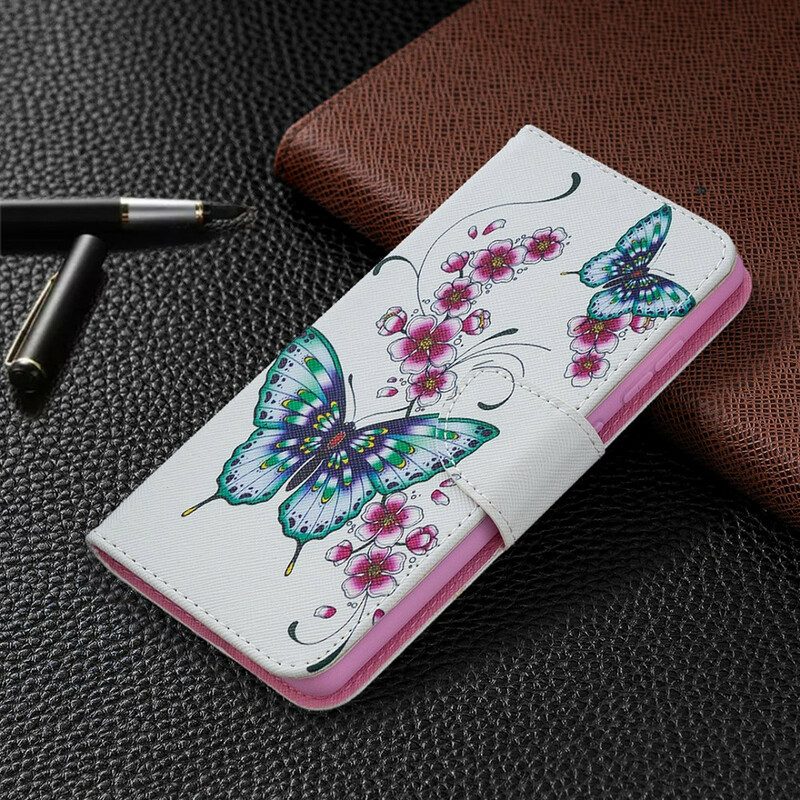 Flip Case voor Samsung Galaxy S20 FE Prachtige Vlinders