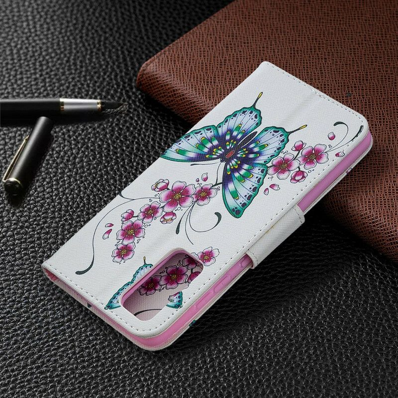 Flip Case voor Samsung Galaxy S20 FE Prachtige Vlinders