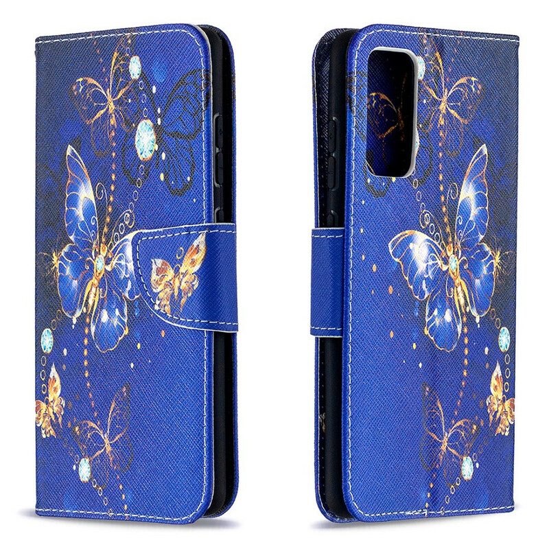 Flip Case voor Samsung Galaxy S20 FE Vlinders Koningen