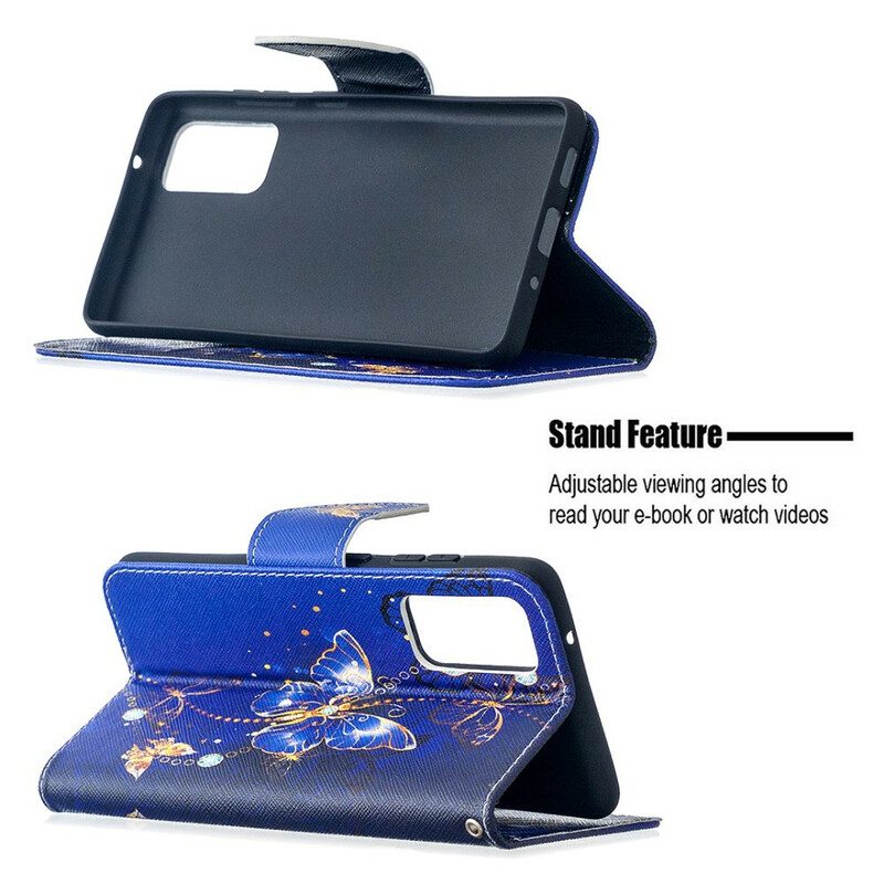 Flip Case voor Samsung Galaxy S20 FE Vlinders Koningen