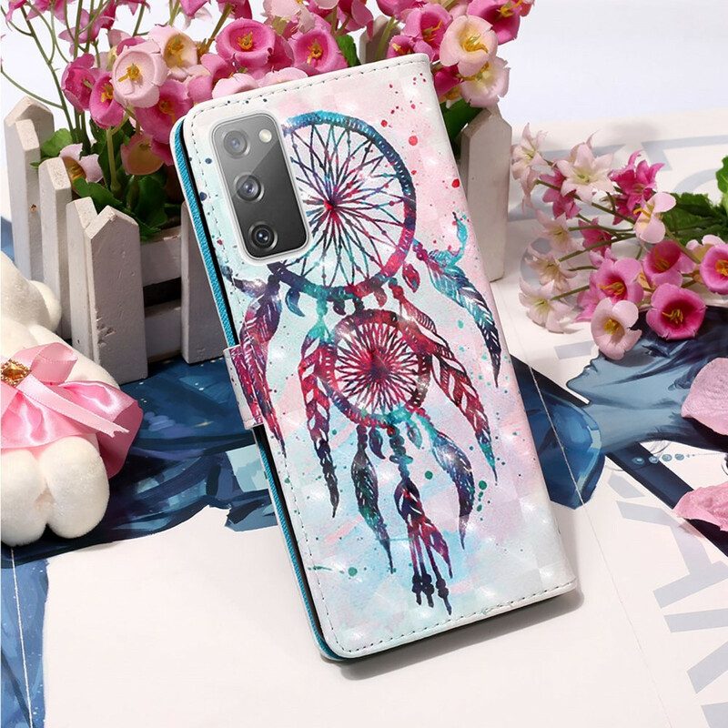 Folio-hoesje voor Samsung Galaxy S20 FE Aquarel Dromenvanger