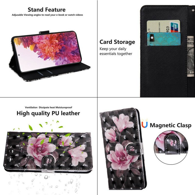 Folio-hoesje voor Samsung Galaxy S20 FE Bloesem Bloemen