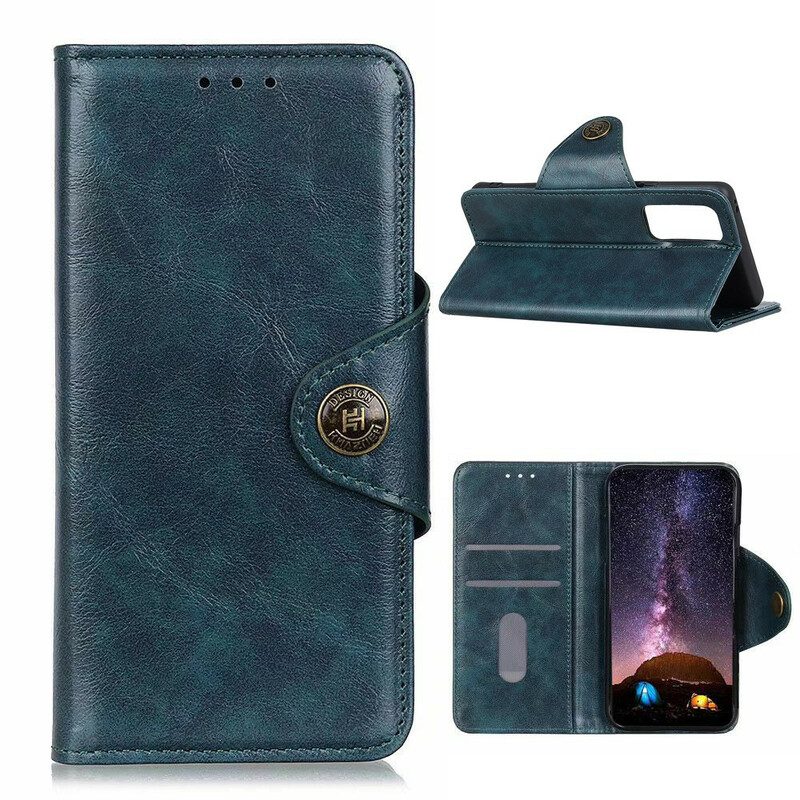 Folio-hoesje voor Samsung Galaxy S20 FE Glanzend Imitatieleer Khazneh