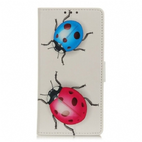 Folio-hoesje voor Samsung Galaxy S20 FE Lieveheersbeestjes