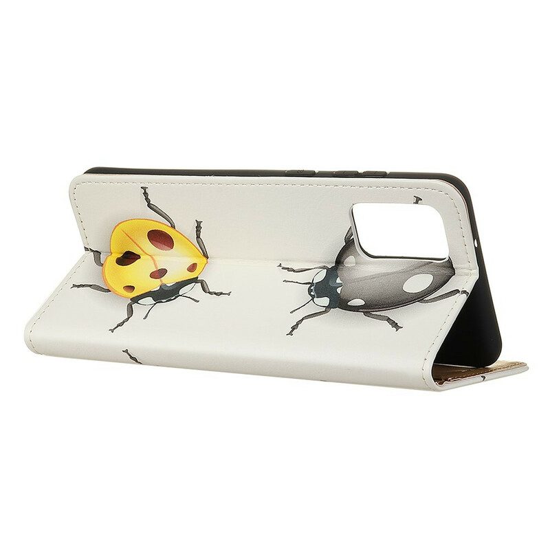 Folio-hoesje voor Samsung Galaxy S20 FE Lieveheersbeestjes