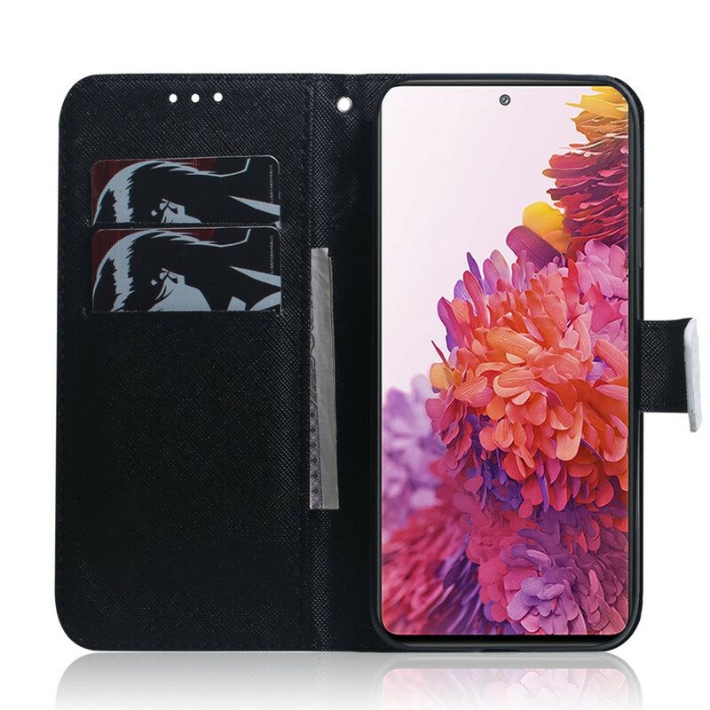 Folio-hoesje voor Samsung Galaxy S20 FE Panda Gezicht