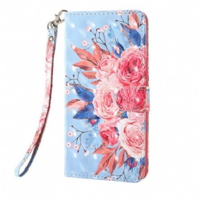 Folio-hoesje voor Samsung Galaxy S20 FE Romantische Lichtspot Met Lanyard