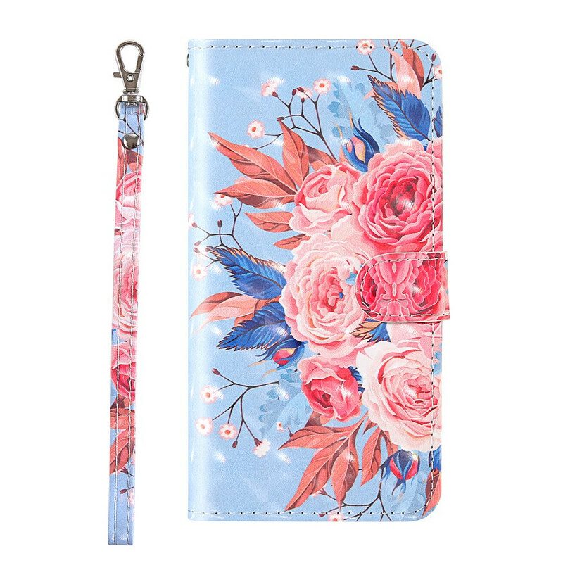 Folio-hoesje voor Samsung Galaxy S20 FE Romantische Lichtspot Met Lanyard