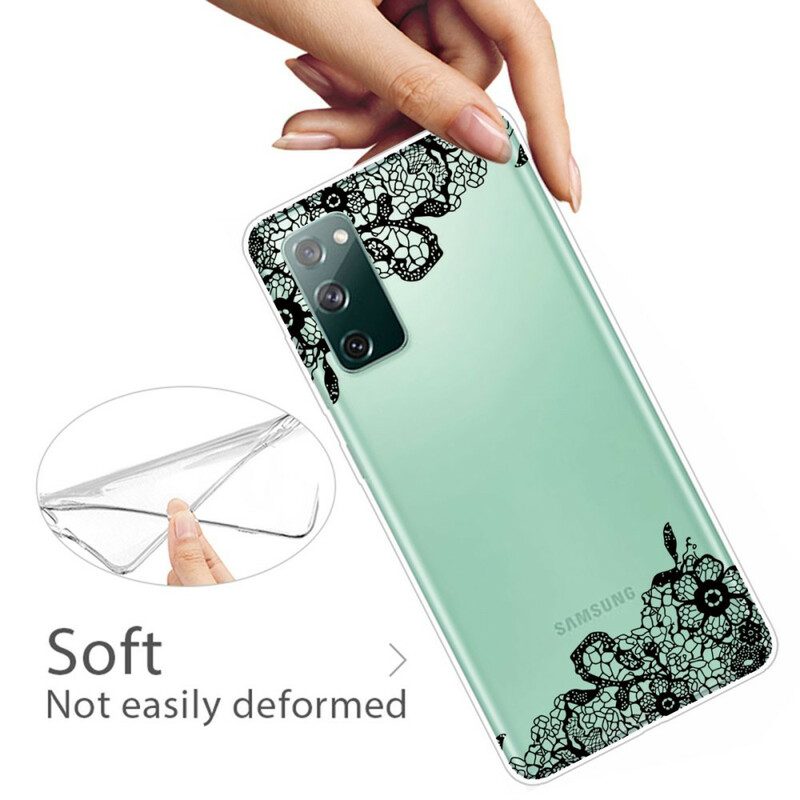 Hoesje voor Samsung Galaxy S20 FE Fijne Kant