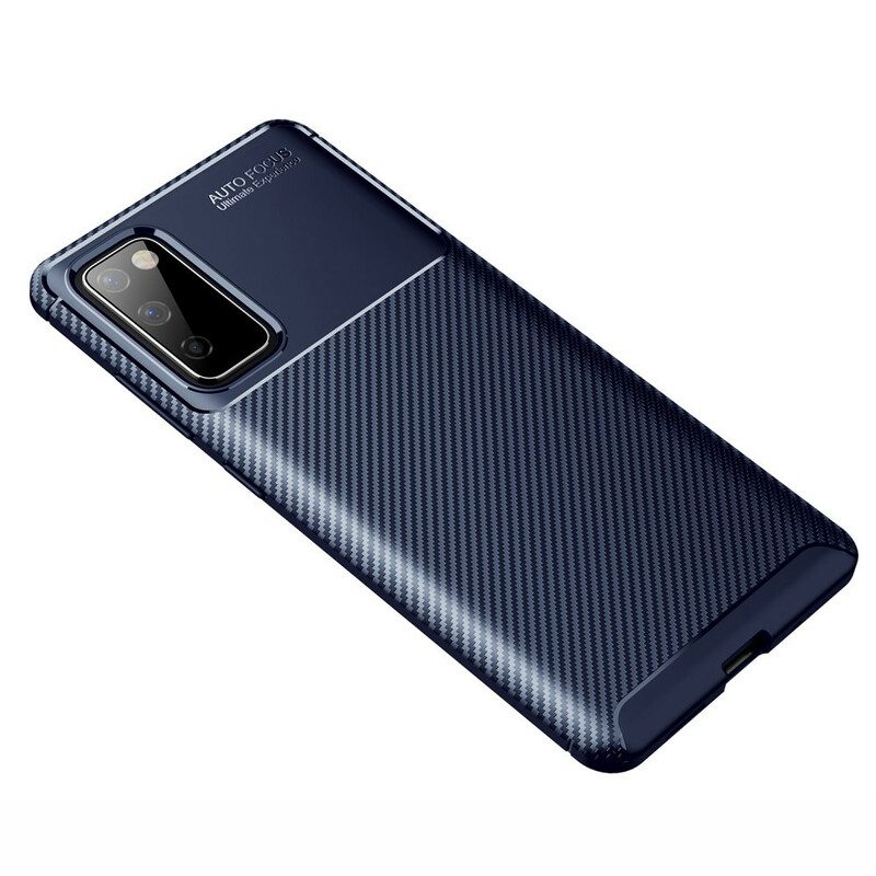 Hoesje voor Samsung Galaxy S20 FE Flexibele Koolstofvezeltextuur