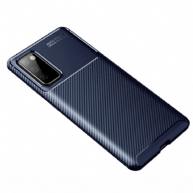 Hoesje voor Samsung Galaxy S20 FE Flexibele Koolstofvezeltextuur