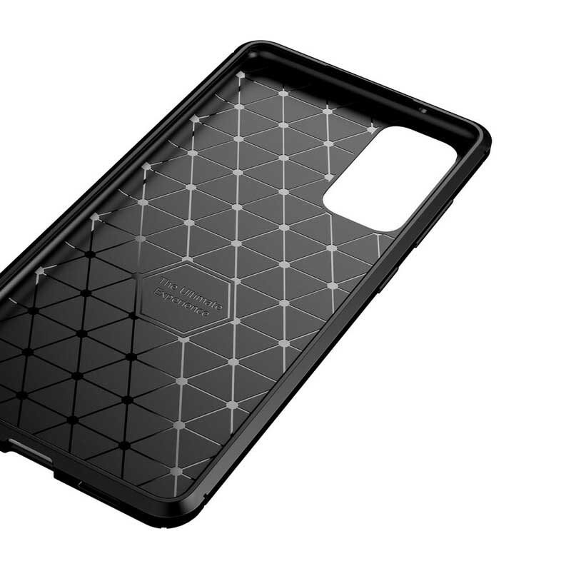 Hoesje voor Samsung Galaxy S20 FE Flexibele Koolstofvezeltextuur