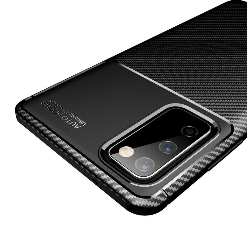 Hoesje voor Samsung Galaxy S20 FE Flexibele Koolstofvezeltextuur