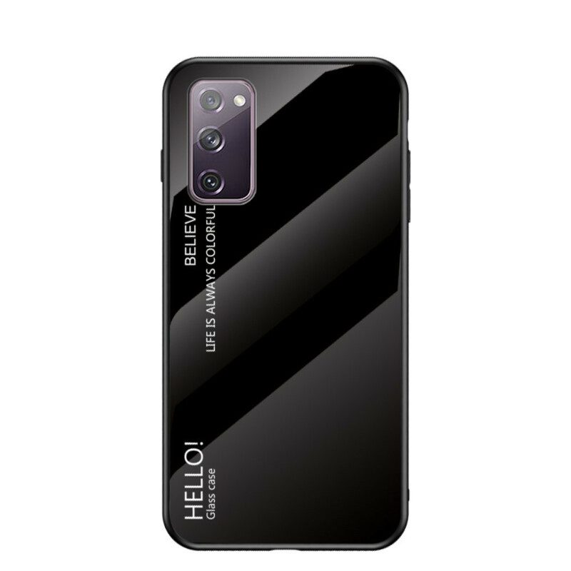 Hoesje voor Samsung Galaxy S20 FE Gehard Glas Hallo