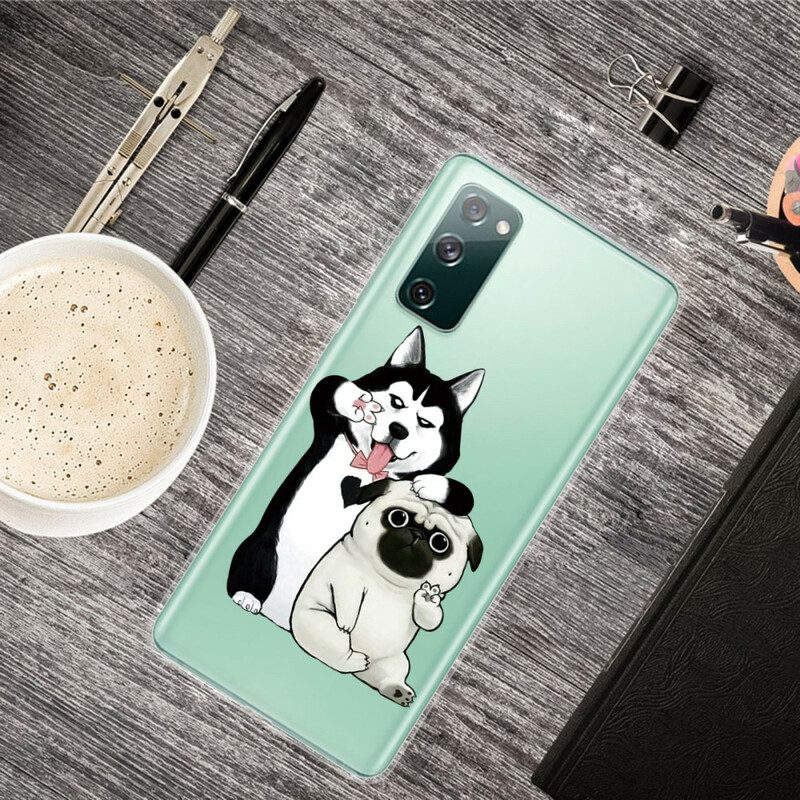 Hoesje voor Samsung Galaxy S20 FE Grappige Honden