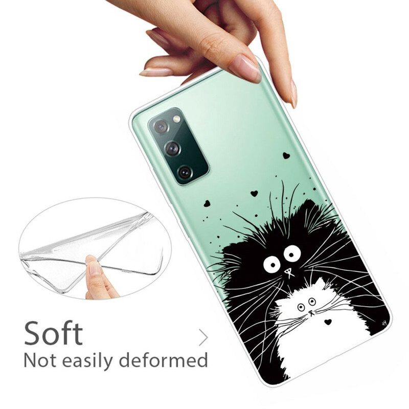 Hoesje voor Samsung Galaxy S20 FE Kijk Naar De Katten