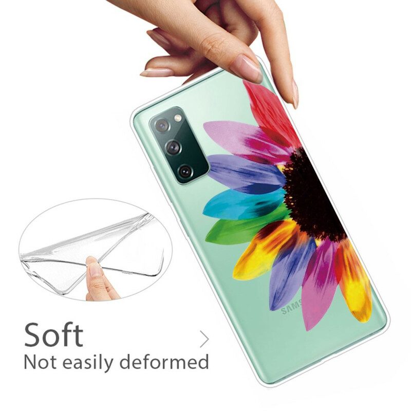 Hoesje voor Samsung Galaxy S20 FE Kleurrijke Bloem