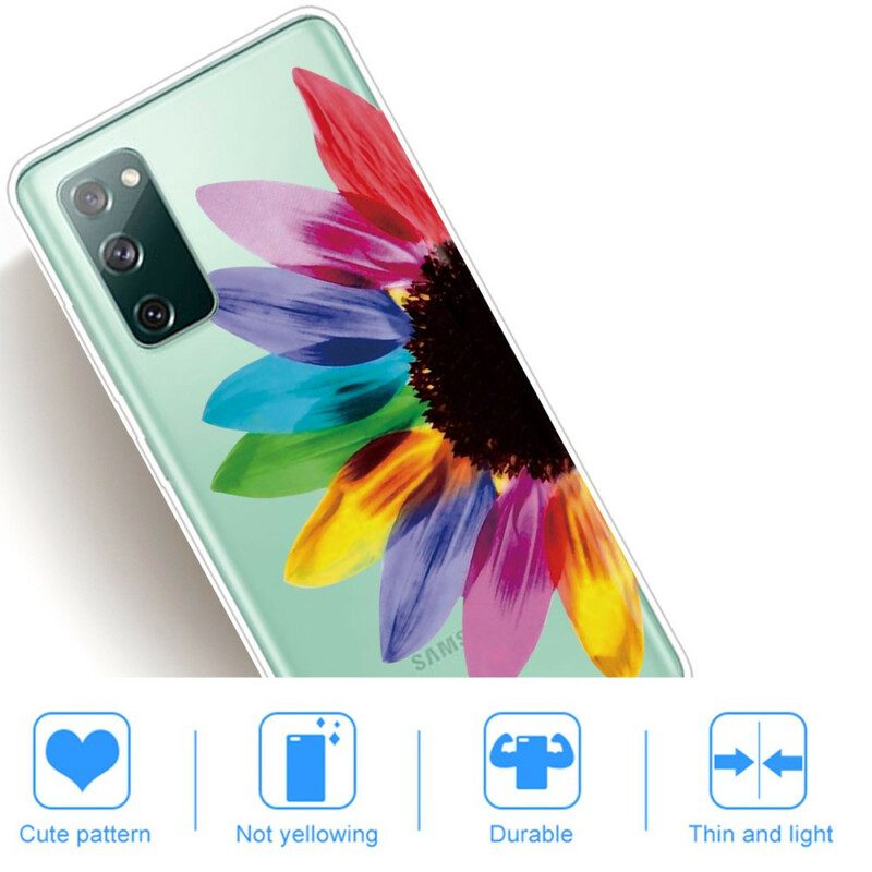 Hoesje voor Samsung Galaxy S20 FE Kleurrijke Bloem