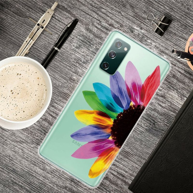 Hoesje voor Samsung Galaxy S20 FE Kleurrijke Bloem