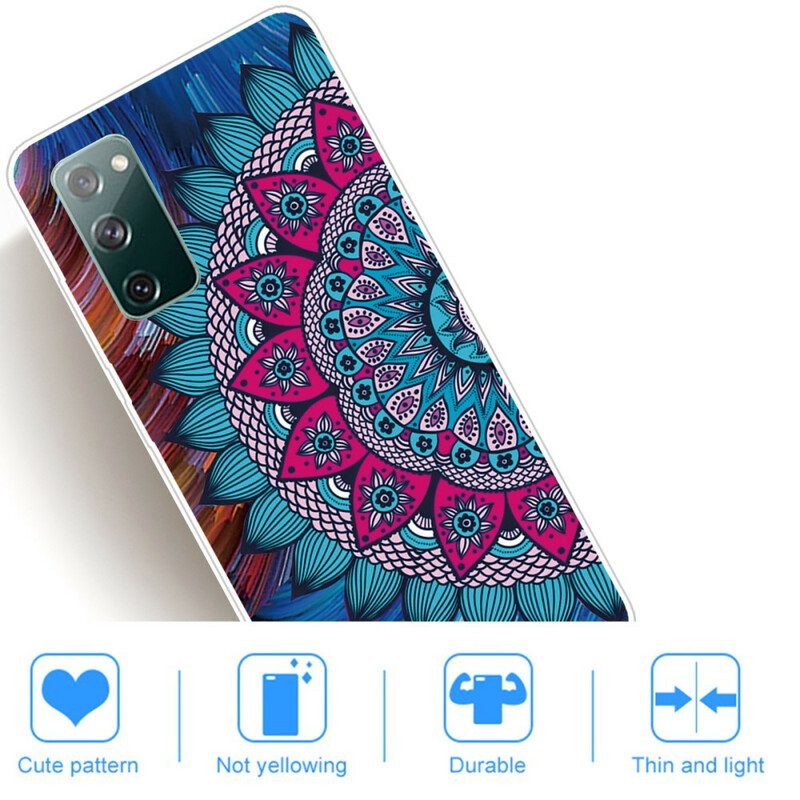 Hoesje voor Samsung Galaxy S20 FE Kleurrijke Mandala