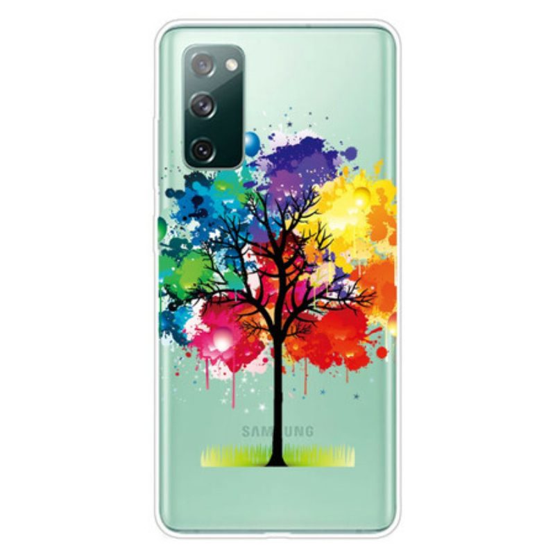 Hoesje voor Samsung Galaxy S20 FE Naadloze Aquarel Boom