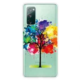 Hoesje voor Samsung Galaxy S20 FE Naadloze Aquarel Boom