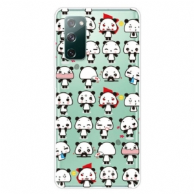 Hoesje voor Samsung Galaxy S20 FE Naadloze Grappige Panda's