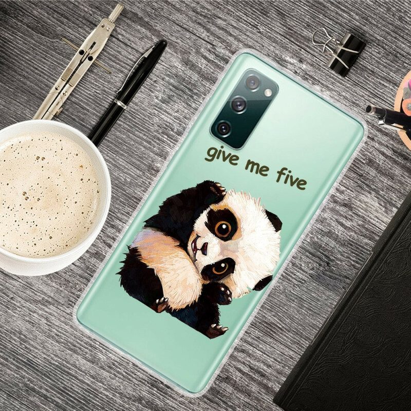 Hoesje voor Samsung Galaxy S20 FE Naadloze Panda Geef Me Vijf