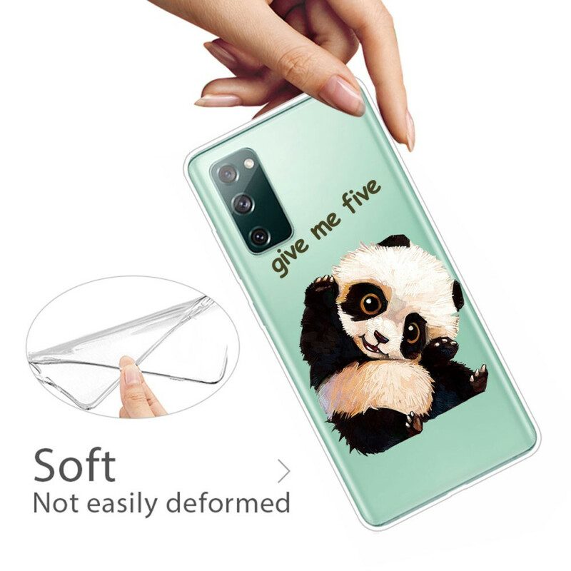 Hoesje voor Samsung Galaxy S20 FE Naadloze Panda Geef Me Vijf