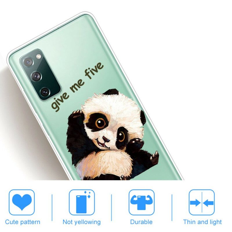 Hoesje voor Samsung Galaxy S20 FE Naadloze Panda Geef Me Vijf