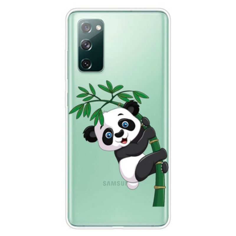 Hoesje voor Samsung Galaxy S20 FE Naadloze Panda Op Bamboe