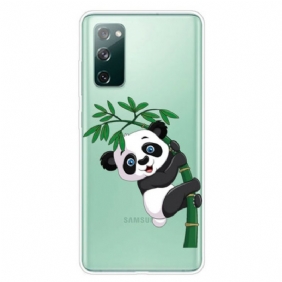 Hoesje voor Samsung Galaxy S20 FE Naadloze Panda Op Bamboe