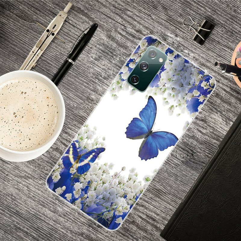 Hoesje voor Samsung Galaxy S20 FE Ontwerp Vlinders