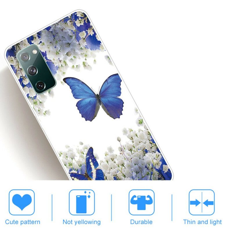 Hoesje voor Samsung Galaxy S20 FE Ontwerp Vlinders