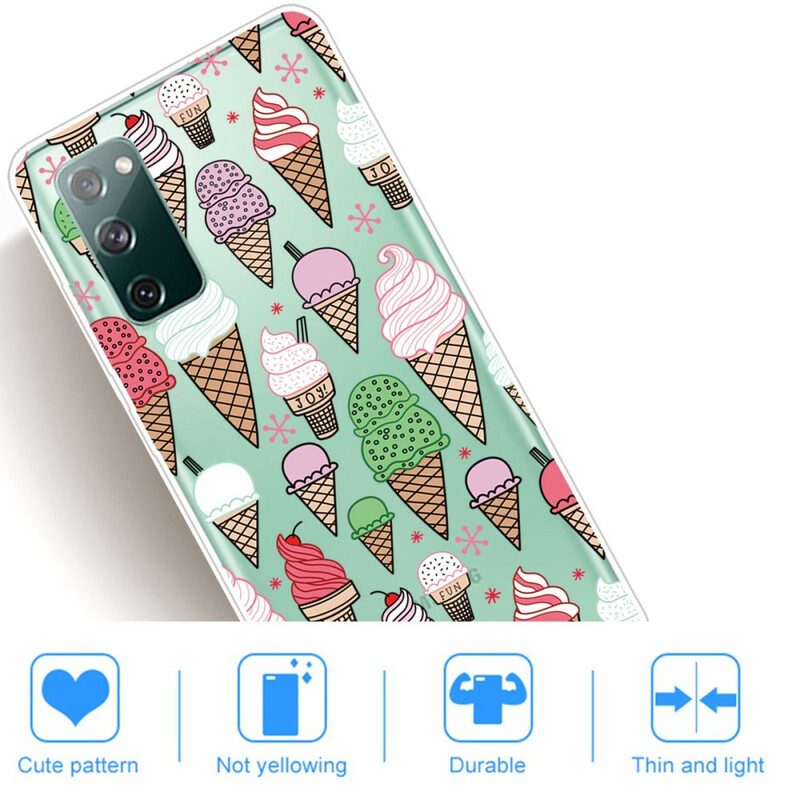 Hoesje voor Samsung Galaxy S20 FE Roomijs