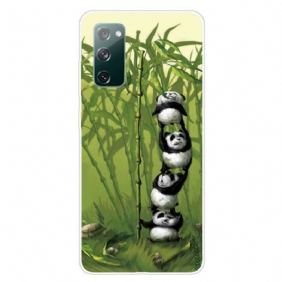 Hoesje voor Samsung Galaxy S20 FE Stelletje Panda's