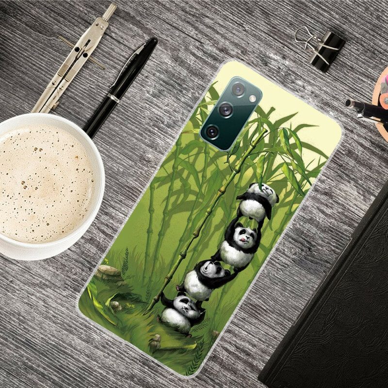 Hoesje voor Samsung Galaxy S20 FE Stelletje Panda's