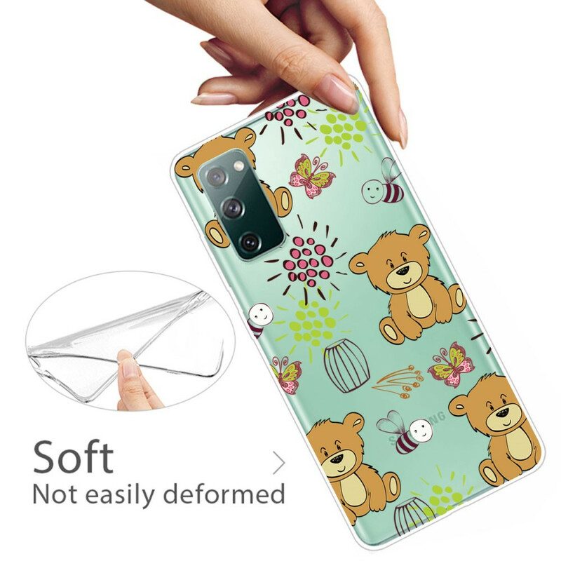 Hoesje voor Samsung Galaxy S20 FE Teddyberen Topje