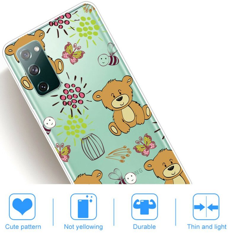 Hoesje voor Samsung Galaxy S20 FE Teddyberen Topje