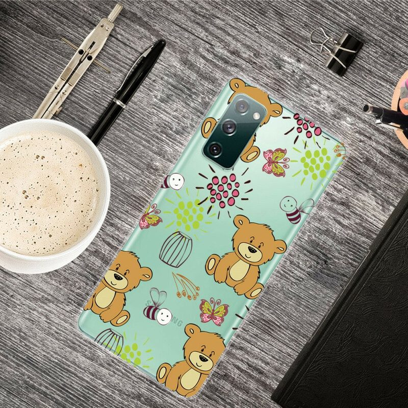 Hoesje voor Samsung Galaxy S20 FE Teddyberen Topje