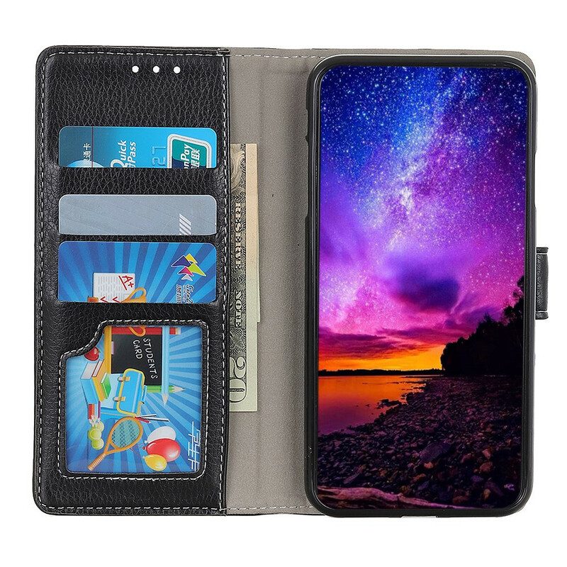 Leren Hoesje voor Samsung Galaxy S20 FE Kunstleer Litchi Stiksels