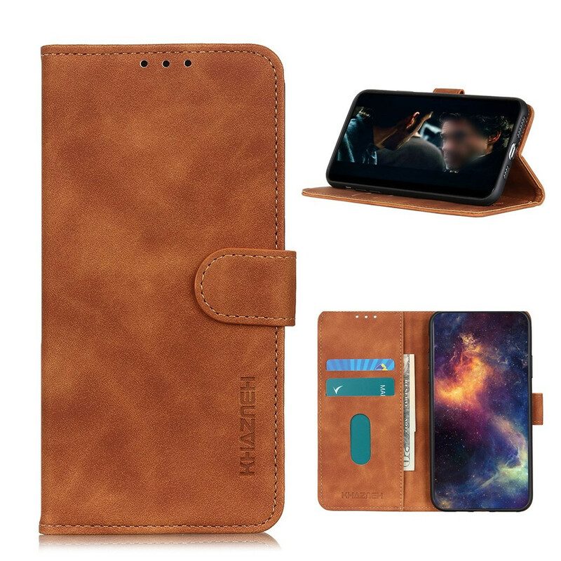 Leren Hoesje voor Samsung Galaxy S20 FE Mat Vintage Leereffect Khazneh