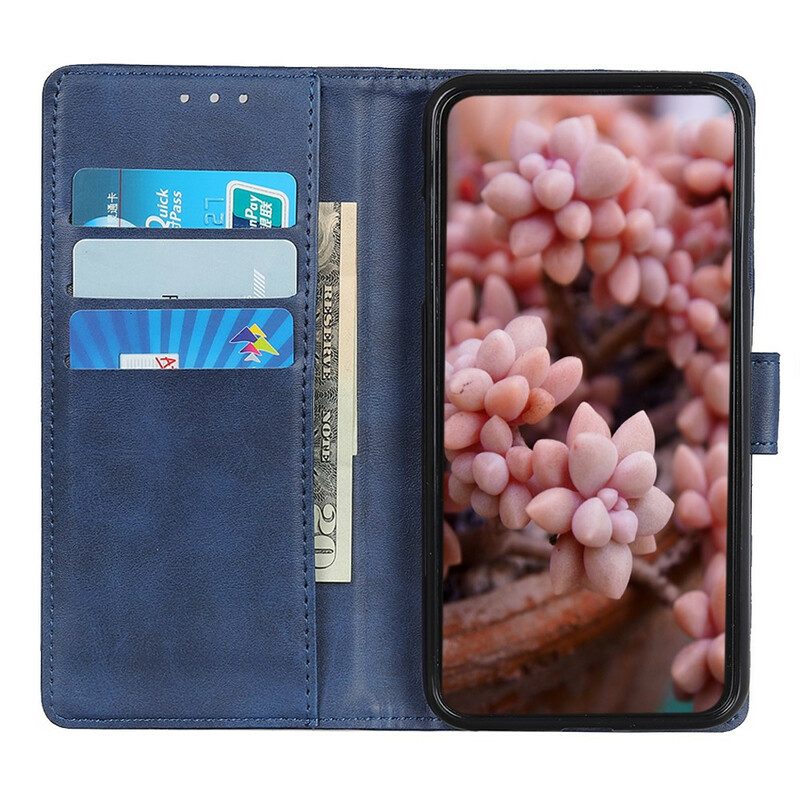 Leren Hoesje voor Samsung Galaxy S20 FE Retro Mat Leereffect